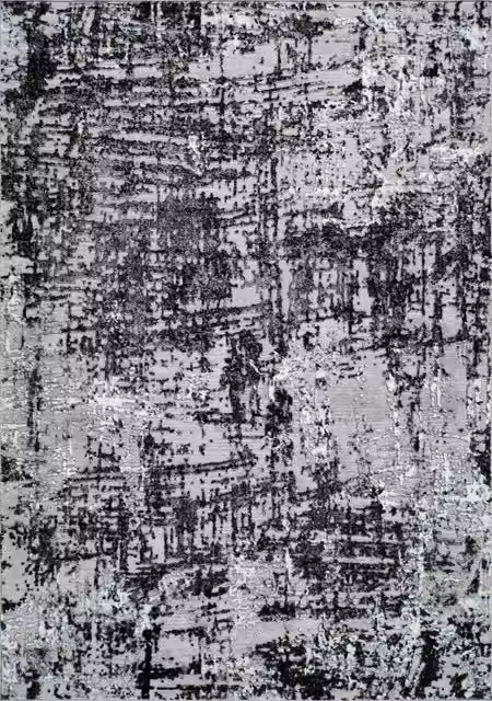 Desire Rugs Serenity Modern Abstract Area Rug in Black, W: 200 cm, D: 290 cm – 1