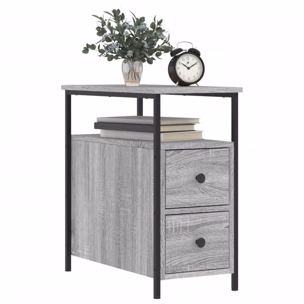 Berkfield Home Grey Sonoma Bedside Cabinet W/D/H: 30 x 60 x 60 cm – 3