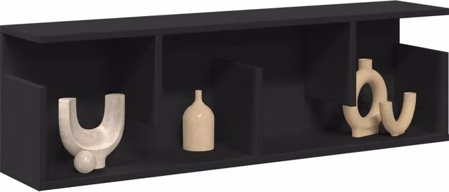 Berkfield Home Modern Black MDF Wall Cabinet W/D/H: 100 x 20 x 30 cm – 1