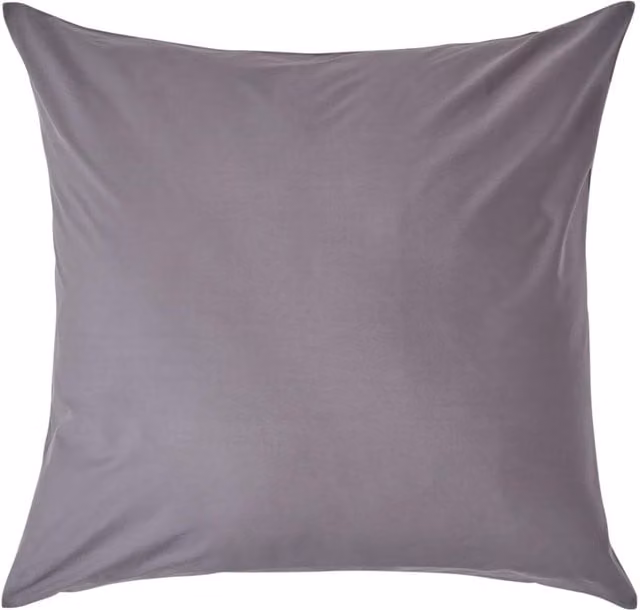 Homescapes 200 Thread Count Egyptian Cotton Percale Housewife Pillowcase, Grey, W: 80 cm