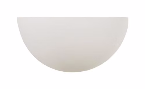 InLight Mao Minimalist Dome Wall Light in White Plaster