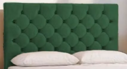 Knight Sleep Athens Plush Bed Set with Hybrid Mattress and 24 inch Headboard in Emerald Green, Single, W/D/H: 90 x 190 cm – 2