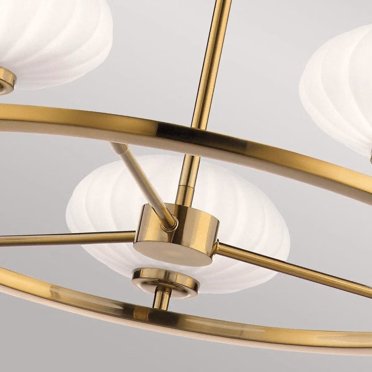 Netlighting Kichler Pim Globe Pendant Ceiling Light in Gold with Warm White 3000K IP44 Rating – 2