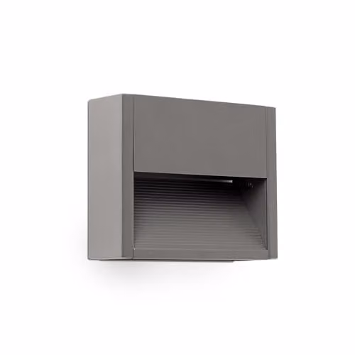 Netlighting Grada Outdoor Surface Mounted LED Wall Lamp, Grey, 3W, 3000K, IP54