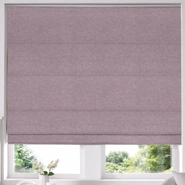Terrys Made to Measure Blackout Roman Blind in Purple Mulberry Polyester