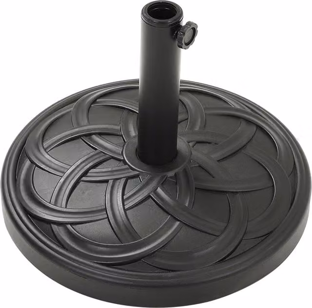 Lifeideas Style B Concrete Filled Parasol Base in Black