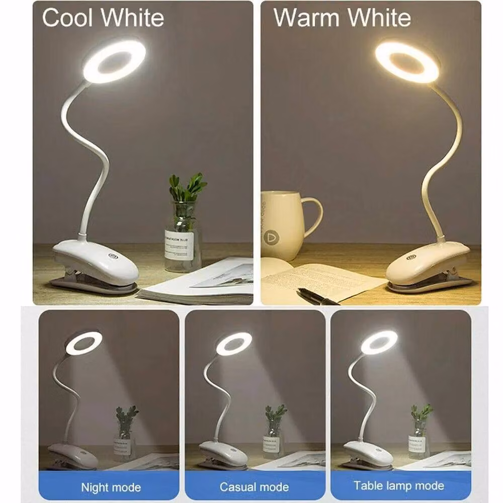 NESTLUNE 18 LED USB Clip On Flexible Desk Light in White – 4