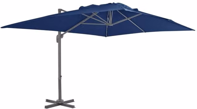 Berkfield Home Cantilever Garden Umbrella with Aluminium Pole, Azure Blue, 4 x 3 m – 1