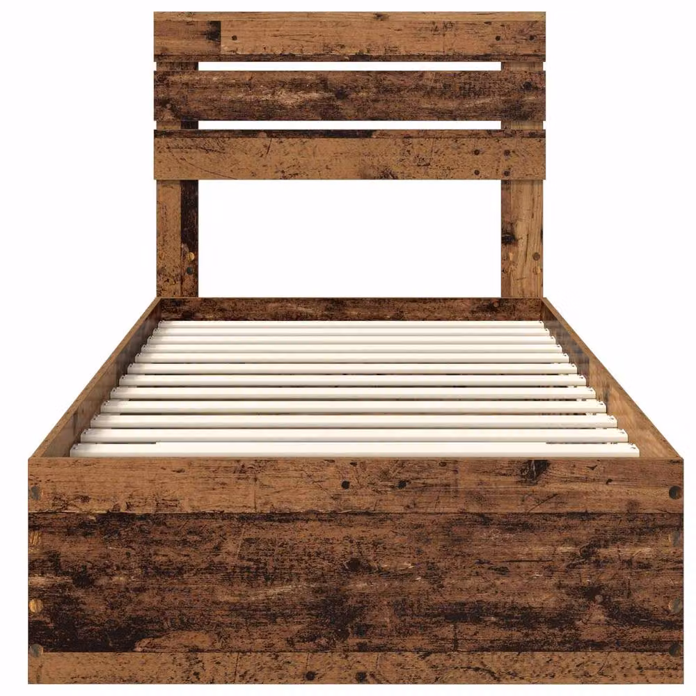 Berkfield Home Modern Bed Frame with Headboard and Drawers in Brown Engineered Wood – 3