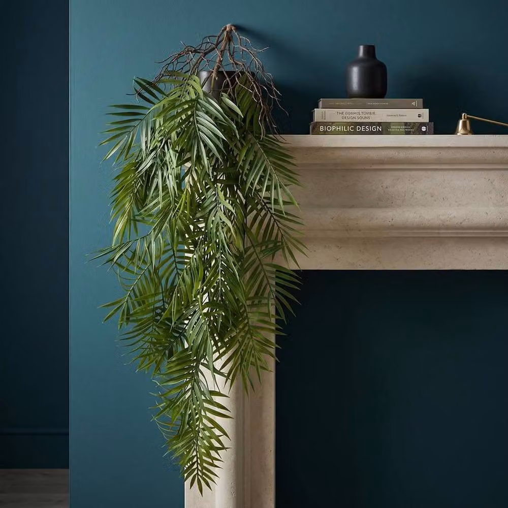 Botanik Pack of 6 Green Artificial Palm Fern Leaves, 90 cm – 4