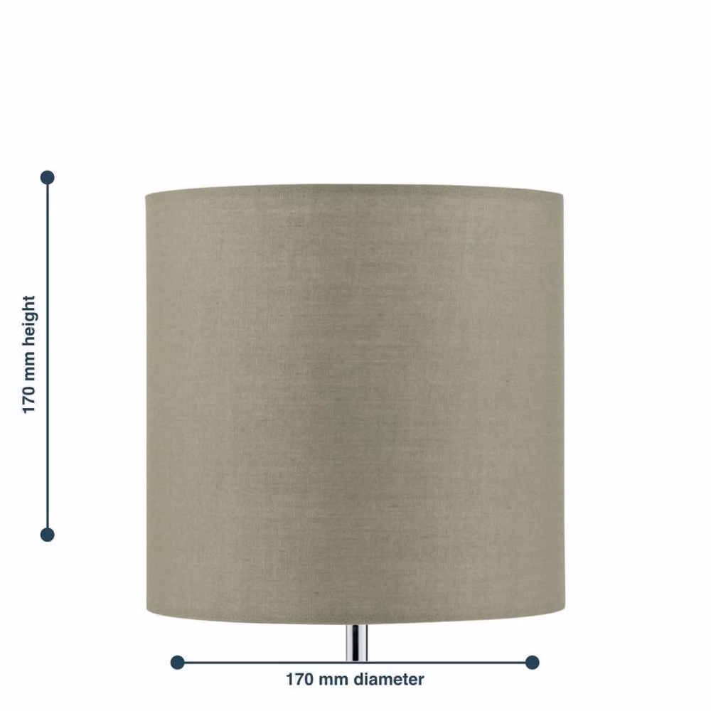 Kelvenix Modern Yellow Fabric Cylinder Table Lamp Shade, Diameter: 17 cm – 2