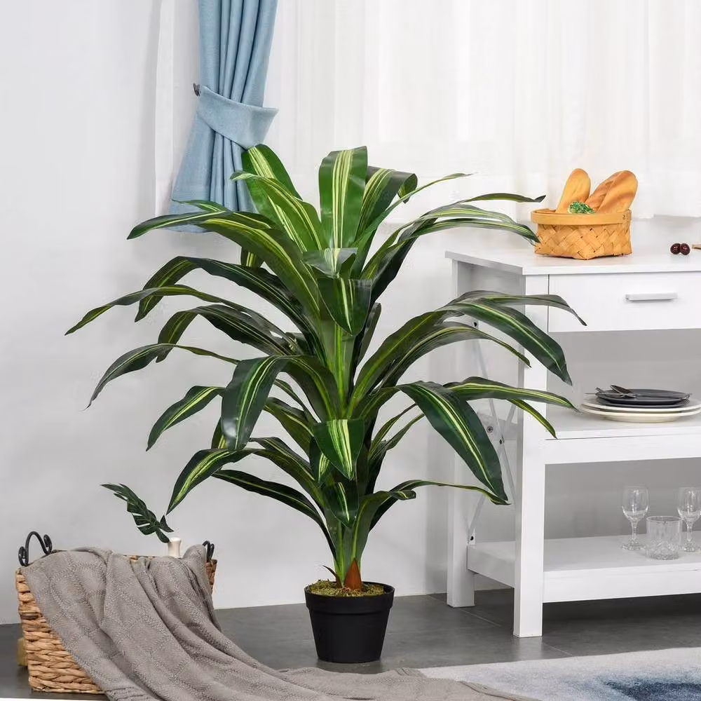 KORVIXA 110 cm Artificial Green Dracaena Tree – 3