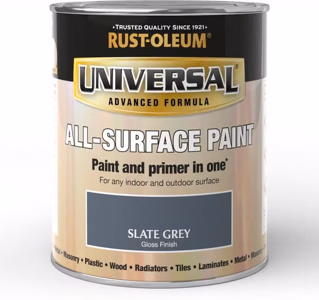 Rust-Oleum Universal Gloss Spray Paint in Slate Grey, 750ml