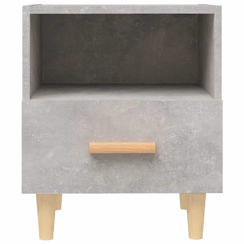 Berkfield Home Beautiful Bedside Cabinets, 2 Piece Set, Concrete Grey, W: 40 cm, D: 35 cm, H: 47 cm – 3