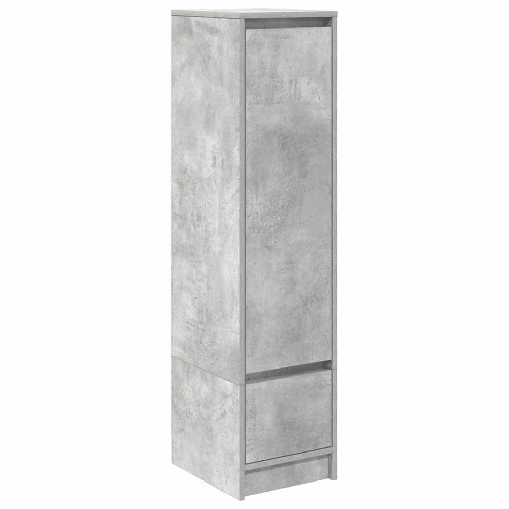 Berkfield Home Modern Highboard in Concrete Grey, W/D/H: 34 x 29.5 x 119.5 cm – 2
