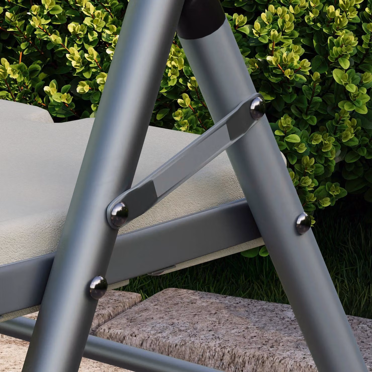 Home Discount Home Vida Set of 4 Portable Folding Chairs in White – 4
