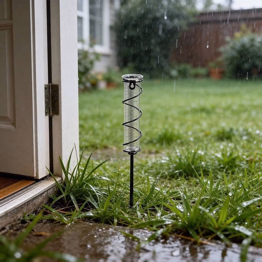 Kelvenix Decorative Metal Garden Rain Gauge in Black – 2