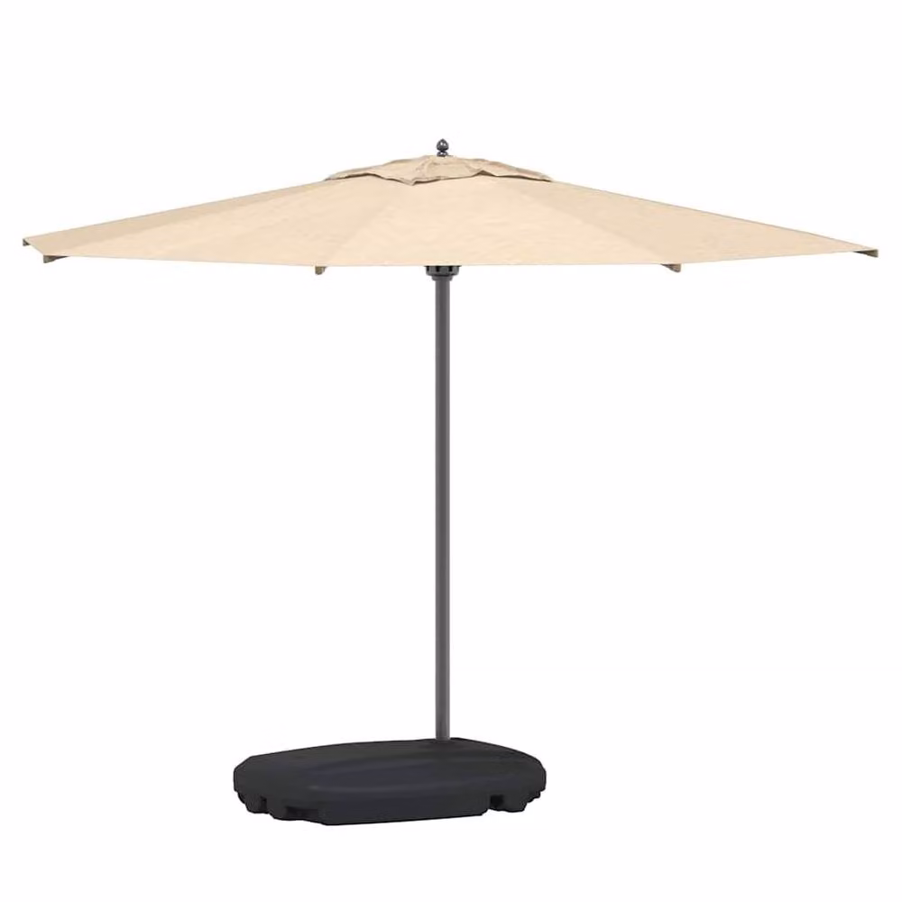 Berkfield Home Black Matt Plastic Freestanding Outdoor Parasol Stand – 3