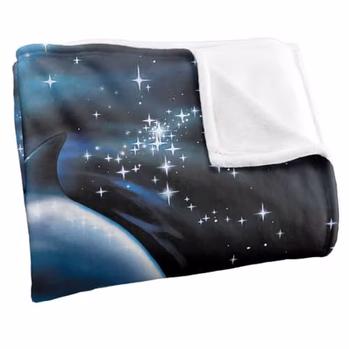 JQ Licensing Royce Mcclure Dolphin Planet Silky Touch Super Soft Throw Blanket in White, W/D/H: 152 x 127 cm – 2