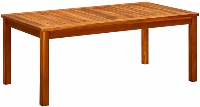 Berkfield Home Garden Brown Solid Acacia Wood Coffee Table W/D/H: 110 x 60 x 45 cm