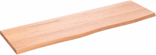 Berkfield Home Wall Mounted Rustic Oak Shelf, Light Brown, W: 100 cm, D: 30 cm, H: 2 cm