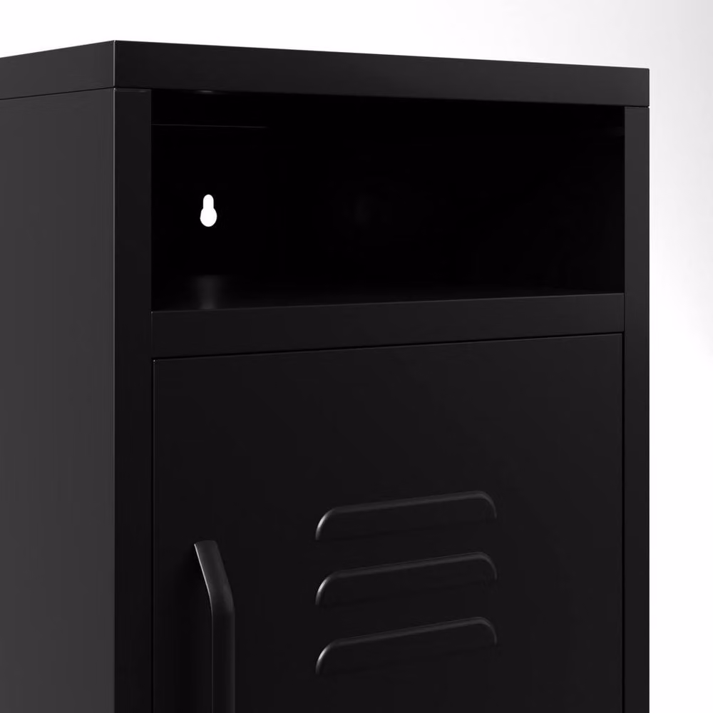 Lemon Pavilion Furniture Dillon Bedside Cabinet in Black Matt Steel – 3