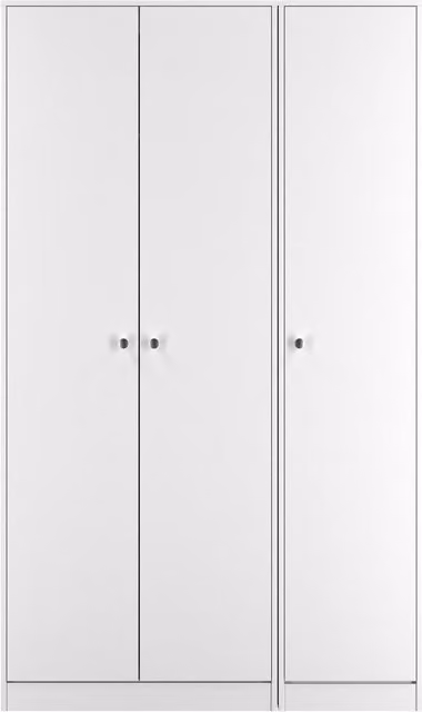 Ready Assembled 2 U Stowe 3 Door Wardrobe in White