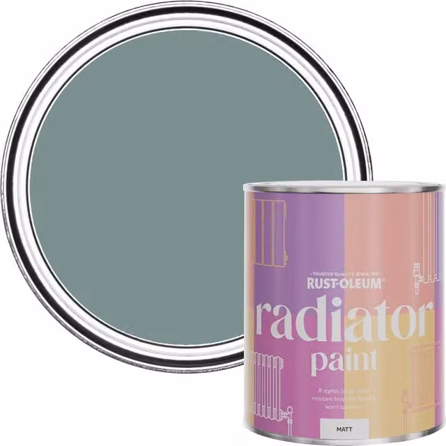 Rust-Oleum Radiator Paint Coastal Blue Matt 0.75 l