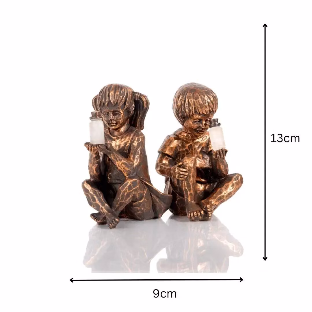 Marco Paul Boy Ornament Statue in Bronze Effect Resin – 3