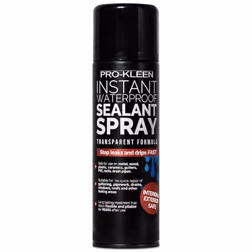 Pro-Kleen Instant Waterproof Sealant Spray, Transparent, 400ml – 1