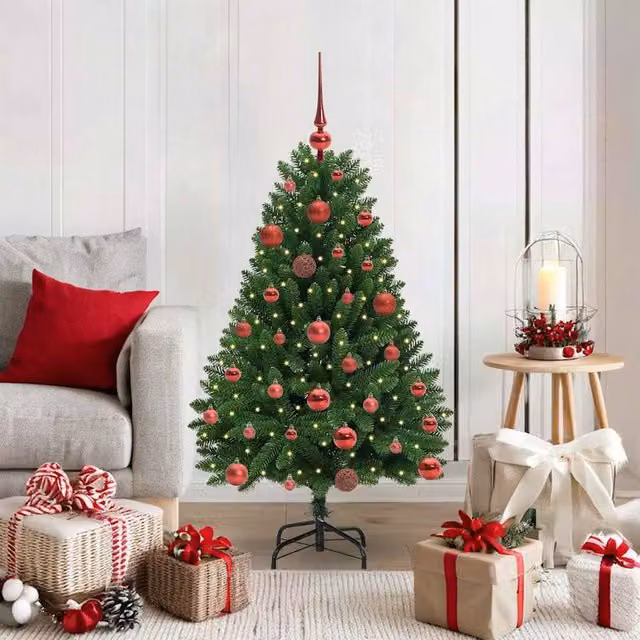 Berkfield Home Artificial Green Christmas Tree with Stand, Height: 120 cm – 1