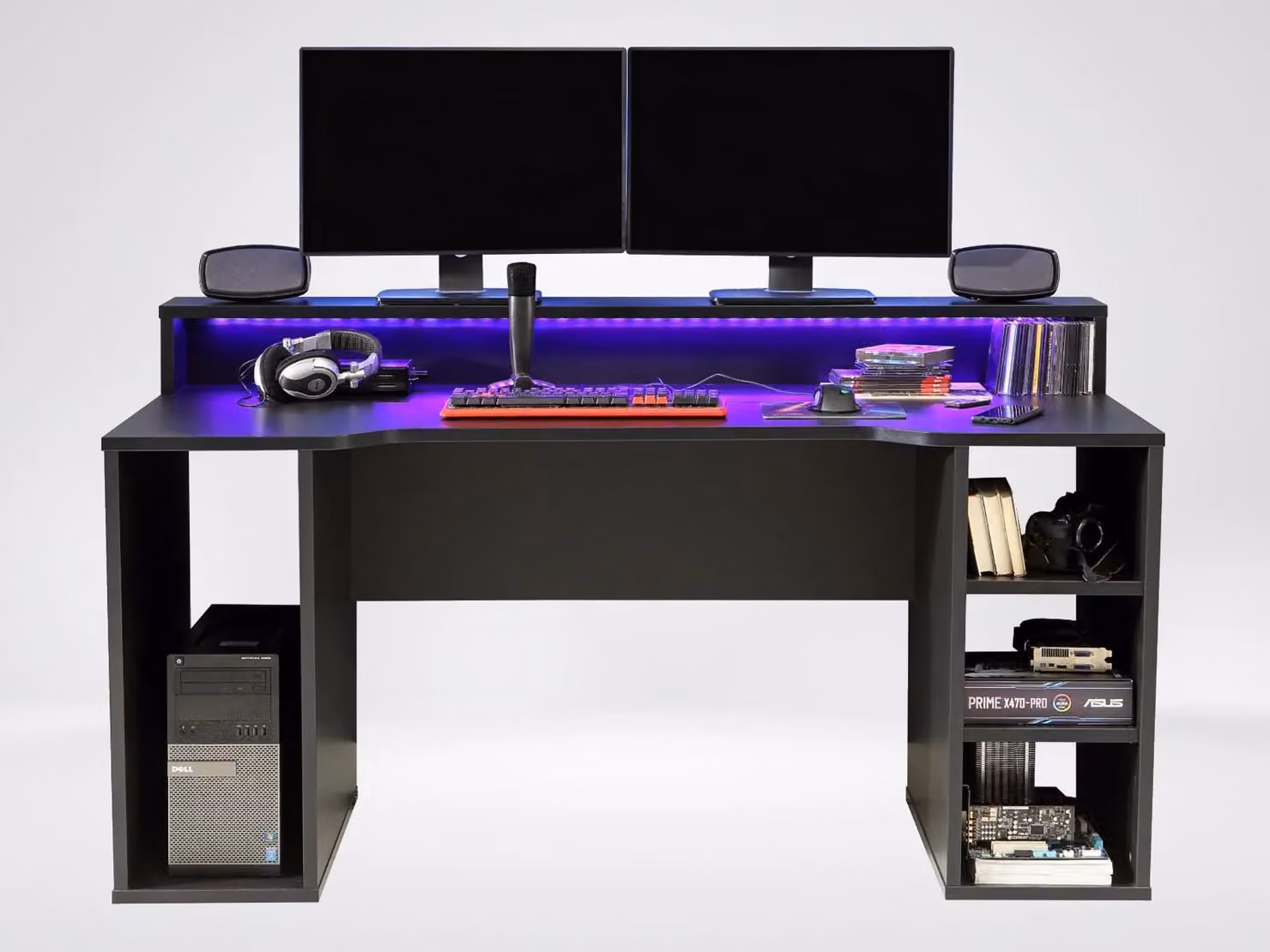 Flair Power X Gaming Desk in Black, W/D/H: 160 x 72 x 91.1 cm – 2