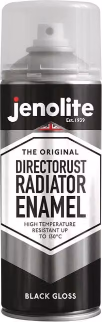 Jenolite Opaque Gloss Radiator Enamel Paint in Black