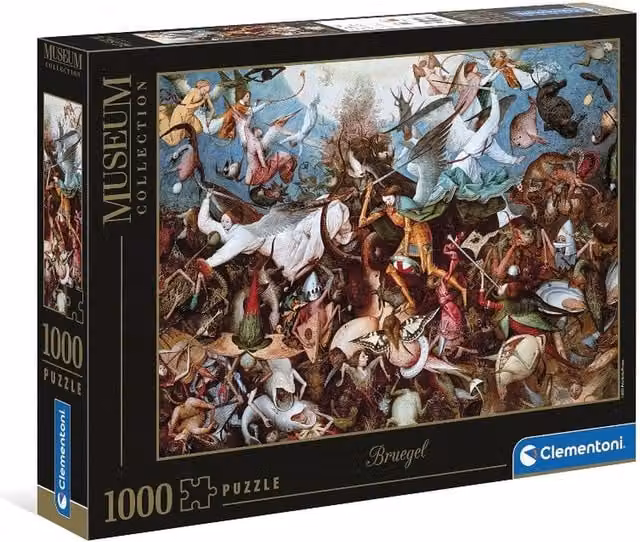 Clementoni Bruegel The Fall Of The Rebel Angels 1000 Piece Jigsaw Puzzle in Multicolour and Black