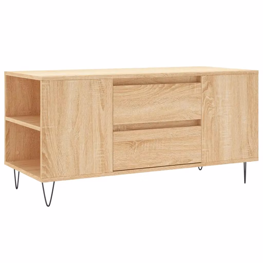 Berkfield Home Sonoma Oak Coffee Table in Brown, W: 102 cm, D: 44.5 cm, H: 50 cm – 2