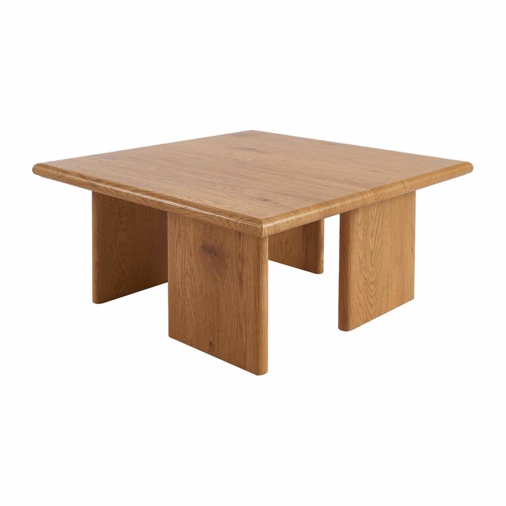 sweeek Modern Square Coffee Table in Brown, W/D/H: 80 x 80 x 36 cm – 2