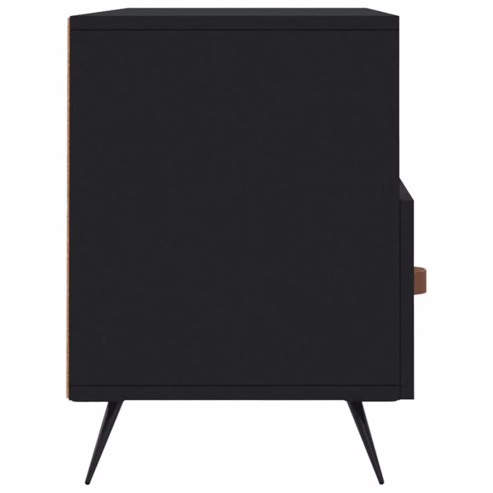 Berkfield Home Black TV Cabinet in Engineered Wood W/D/H: 102 x 36 x 50 cm – 4