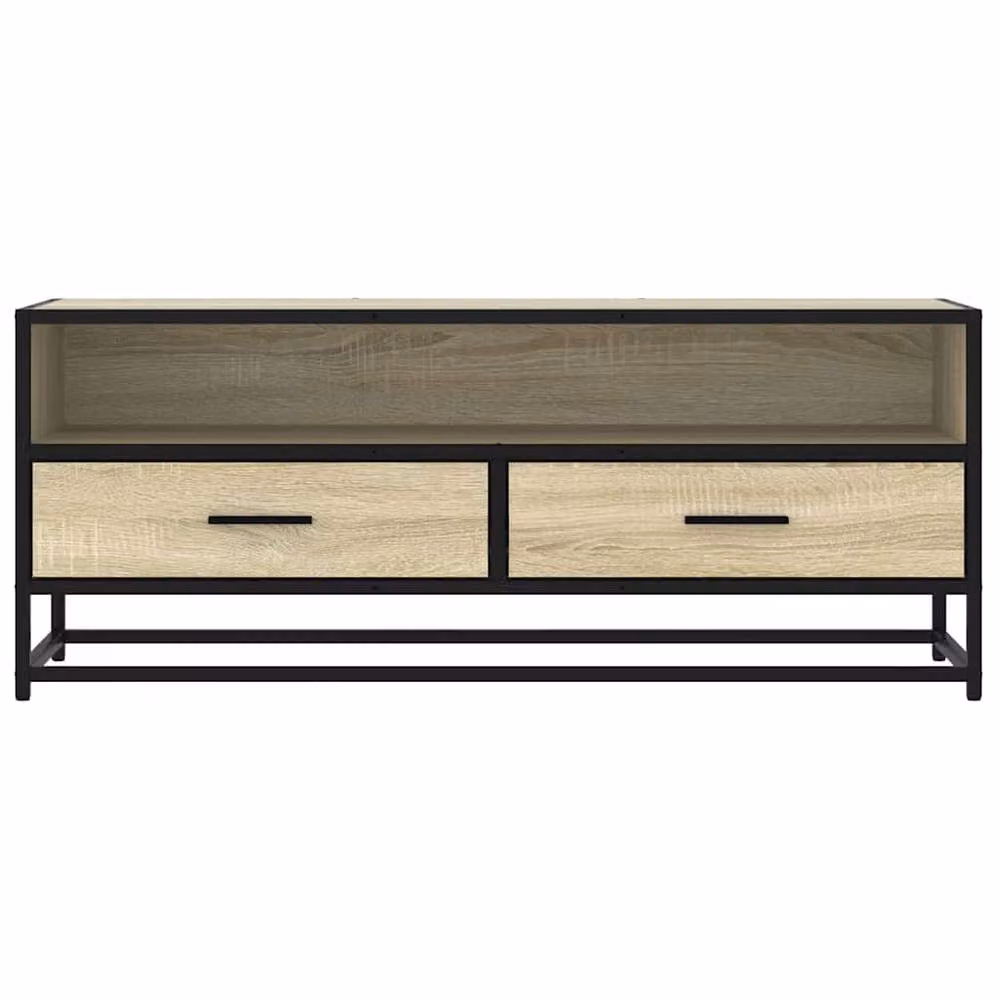 Berkfield Home Industrial TV Cabinet in Sonoma Oak, W/D/H: 100 x 34.5 x 40 cm – 4