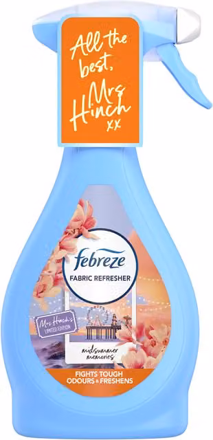 Febreze Mrs Hinch Fabric Freshener Spray Midsummer Memories Blue