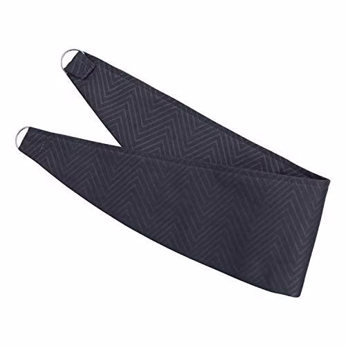 Homescapes Herringbone Curtain Tie Back Pair in Dark Grey – 3