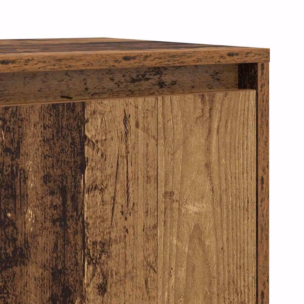 Berkfield Home Rustic Sideboard with Door in Brown, W/D/H: 70 x 41 x 75 cm – 4