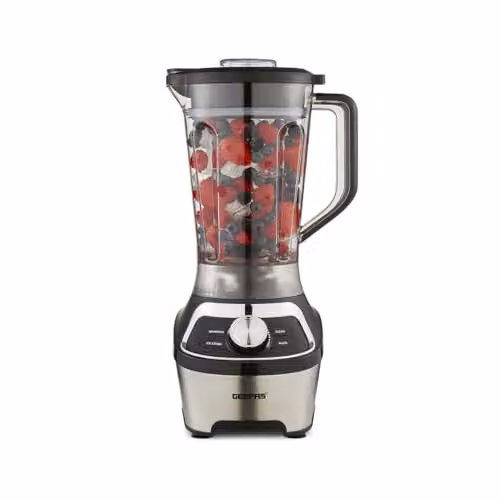 Geepas 1200W Electric Jug Blender and Smoothie Maker with 1.8L Tritan Jar and Pulse Function in Silver and Black – 4