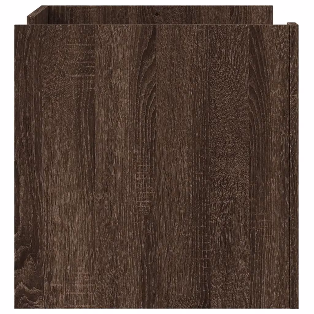 Berkfield Home Brown Oak Coffee Table in Engineered Wood, W: 80 cm, D: 50 cm, H: 50 cm – 4