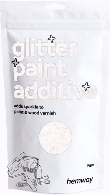 Hemway White Iridescent Glitter Paint Additive, 100g