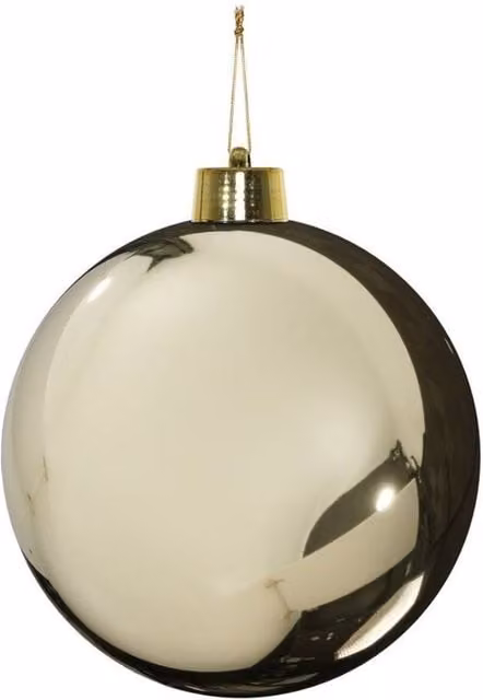 KDMD Gold Shiny Shatterproof Champagne Bauble, Diameter: 25 cm – 1