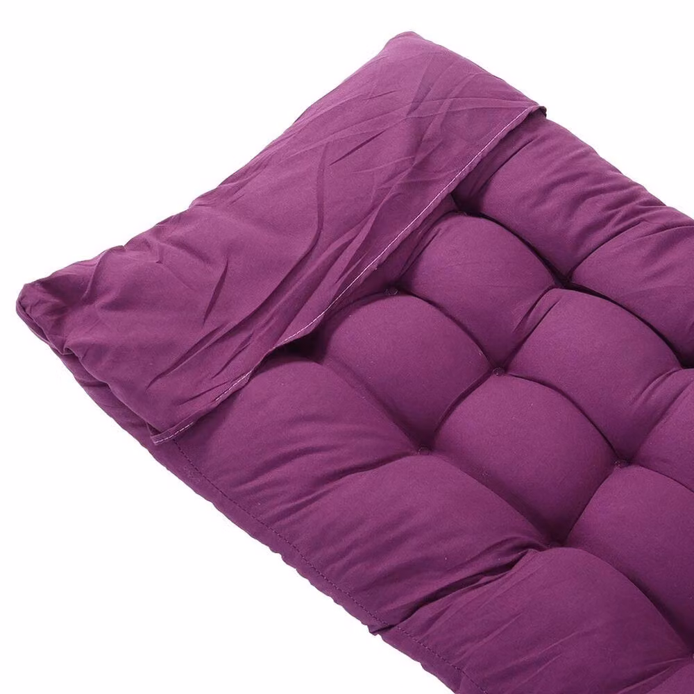 VOGREX Purple Cotton Sun Lounger Cushion and Outdoor Recliner Window Seat Pad, W: 160 cm, D: 50 cm – 3