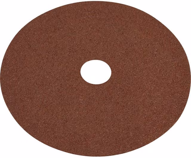 Loops 25 Pack 100mm Fibre Backed Sanding Discs, 40 Grit Aluminium Oxide Round Sheets for Wood and Metal