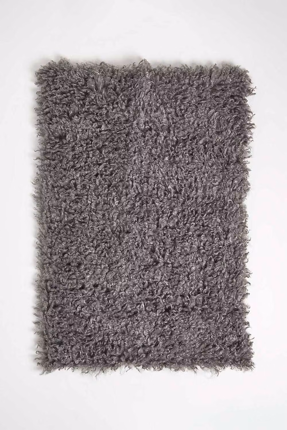 Homescapes Grey Luxury Fluffy Shaggy Rug, Non-Slip Microfibre Carpet, W: 60 cm x L: 90 cm – 3