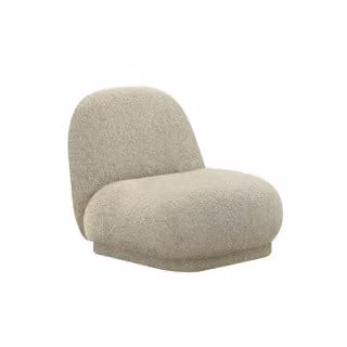 Dome Deco LEWES Armchair in Beige Bouclé Fabric