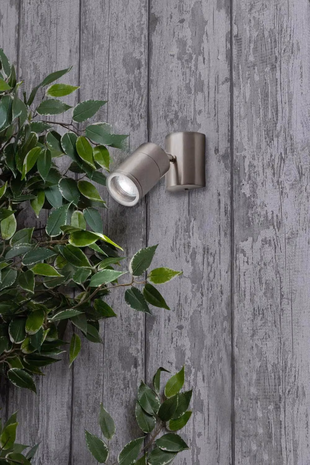 BHS Lighting Delting Adjustable Outdoor Wall Light in Silver Stainless Steel – 2